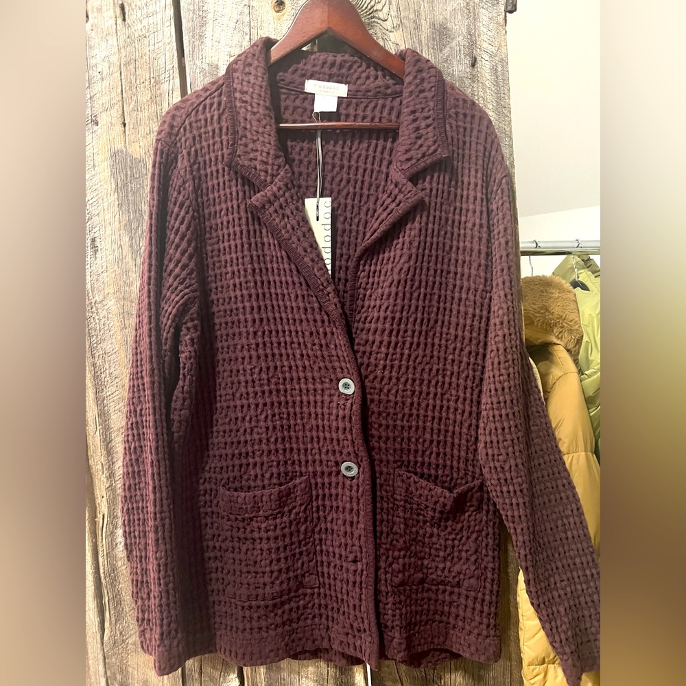 Mododoc Shacket in a wine colour